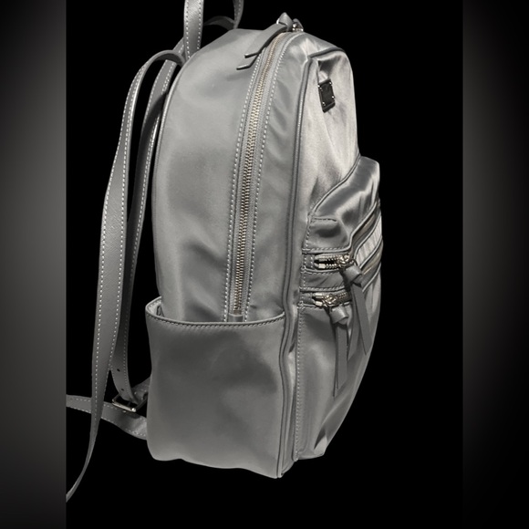 Kate Spade Wilson Road Bradley Backpack Large Gray Nylon - Picture 4 of 9